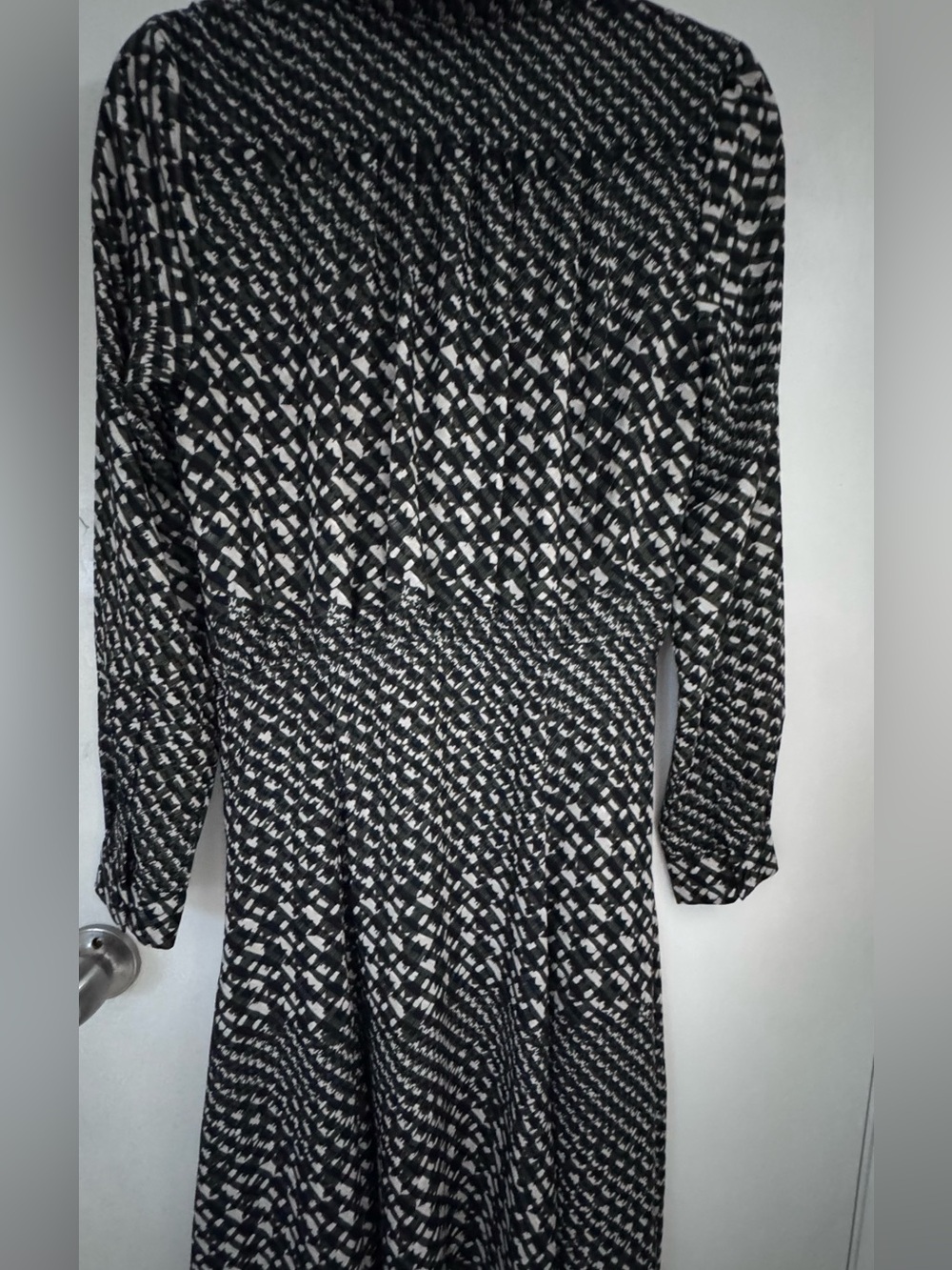 Who What Wear Black and White Printed Shirt Midi Dress S - Picture 8 of 15